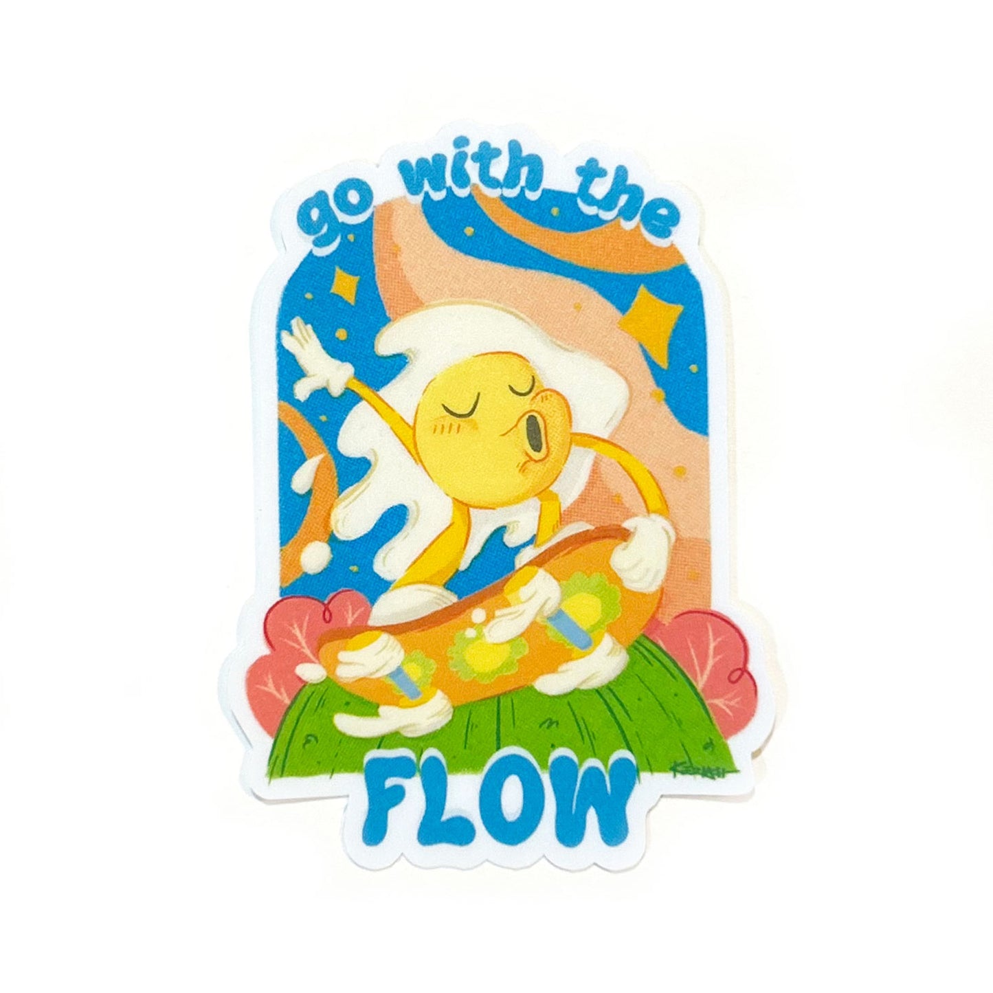 Go with the Flow Sticker