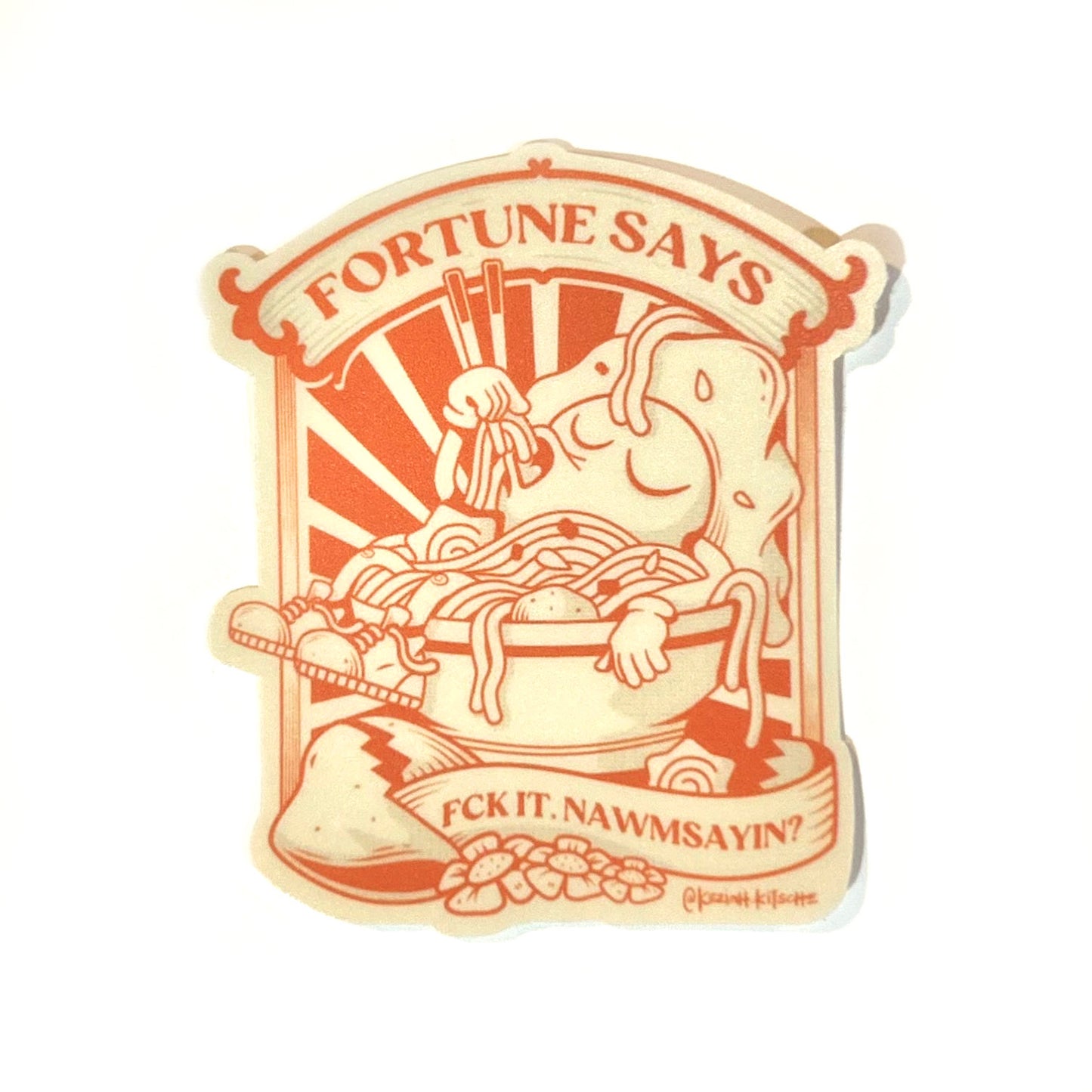 Fortune Says Sticker