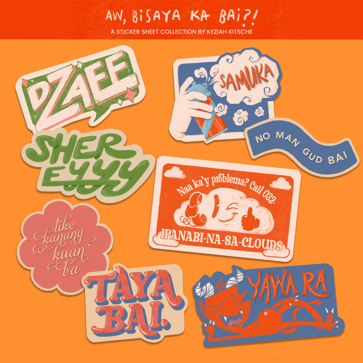 Bisaya Phrases Sticker Sheet