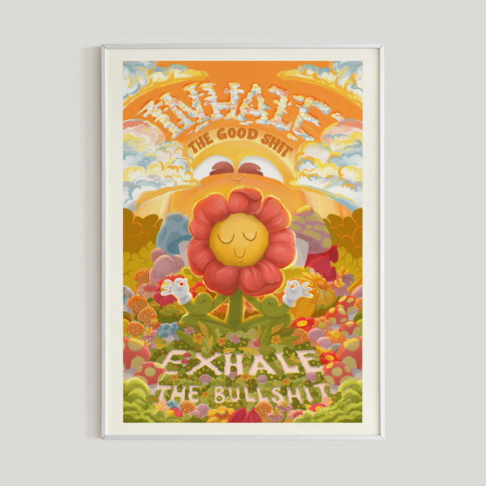 Inhale Exhale Art Print