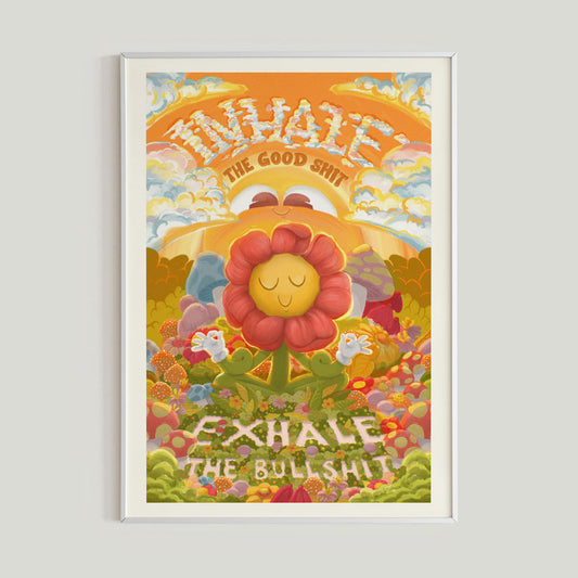 Inhale Exhale Art Print