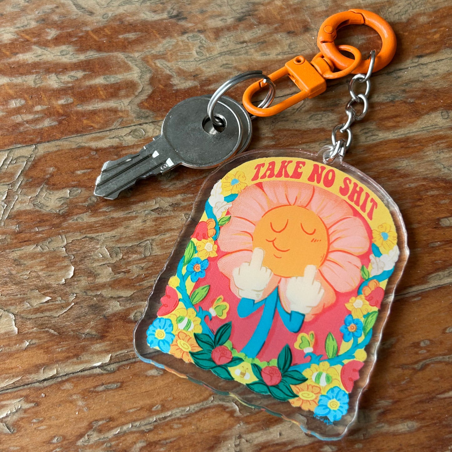 Take No Sht Keychain