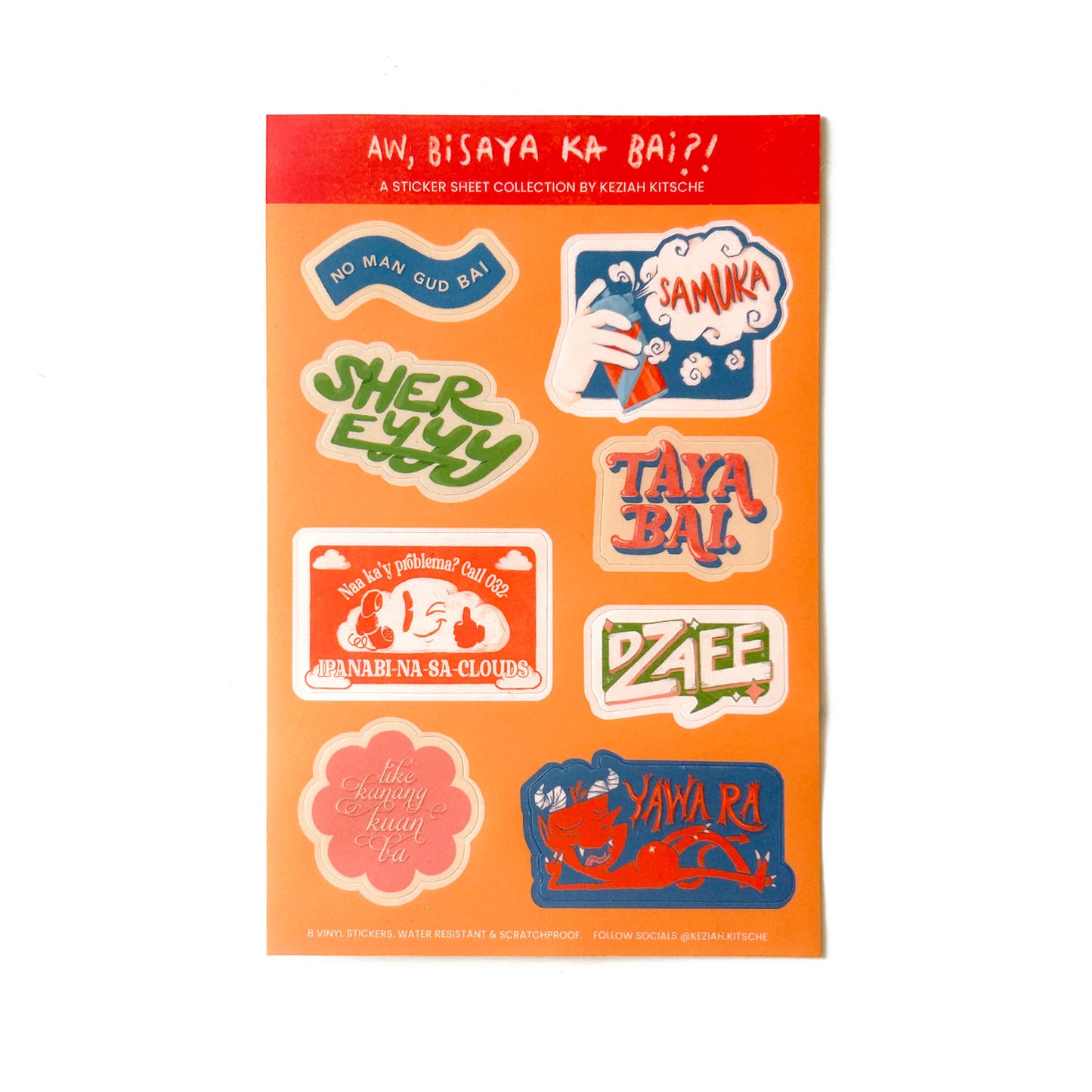 Bisaya Phrases Sticker Sheet